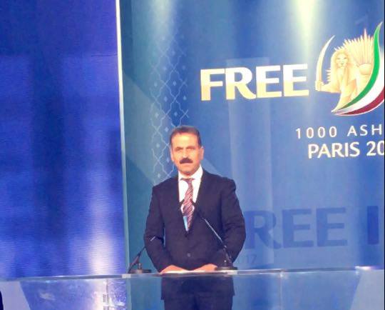 The speech of Mr. babeshex Husaini in the Grand Gathering of Iranians in Paris