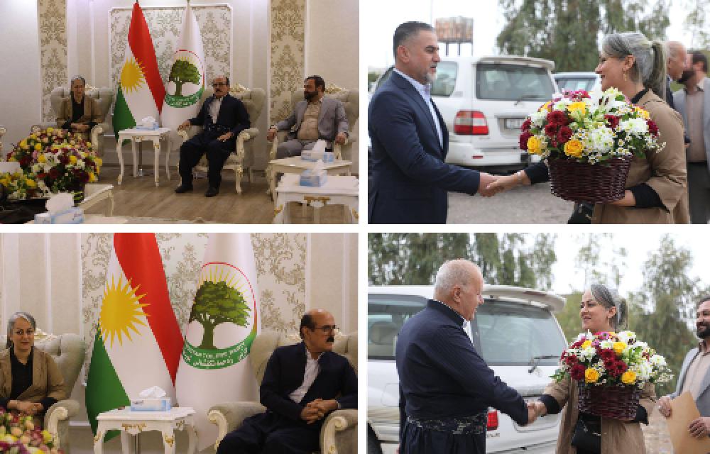 شاندێکی سازمانی خەبات بە مەبەستی پیرۆزبایی ساڵیادی دامەزراندنی حیزبی زەحمەتکێشان سەردانی مەکتەب سیاسی ئەو حیزبەیان کرد